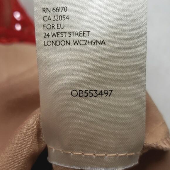 Free People Night Shimmer Mini Dress Sequined Red Womens Size 0 Holiday Glam - Picture 10 of 14